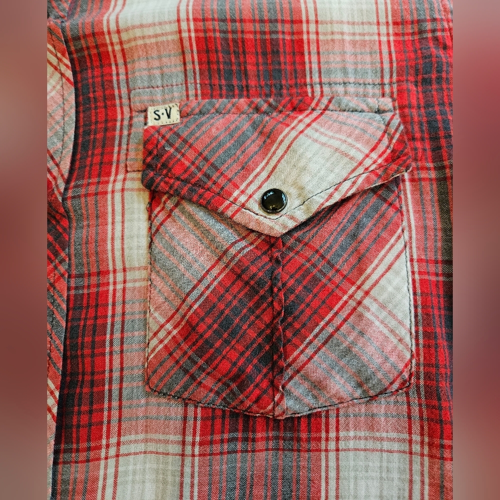 Salt Valley Western Pearl Snap Sz S - Picture 3 of 7